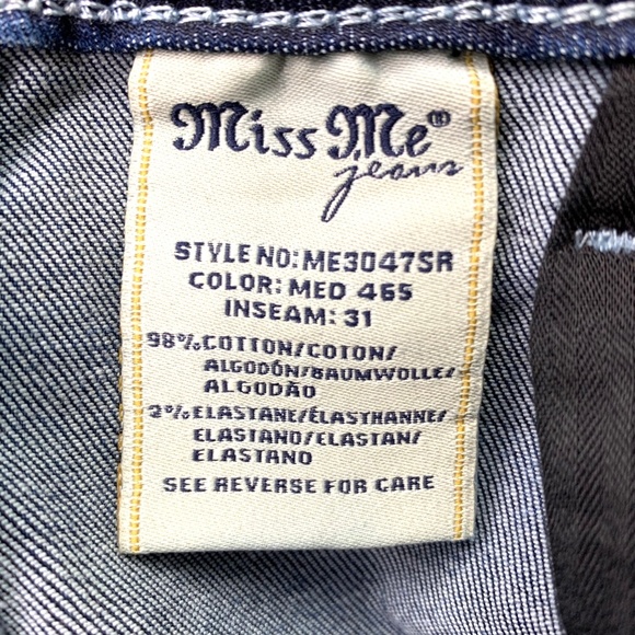 🚫SOLD!👖NWT🌲I•MISS ME•I Standard Skinny Jeans 28 - Picture 8 of 8